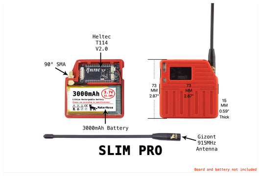Heltec T114 V2.0 Slim Pro Case