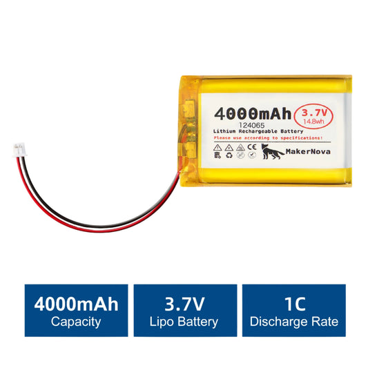 MakerNova 4000mAh LiPo Battery with JST 1.25