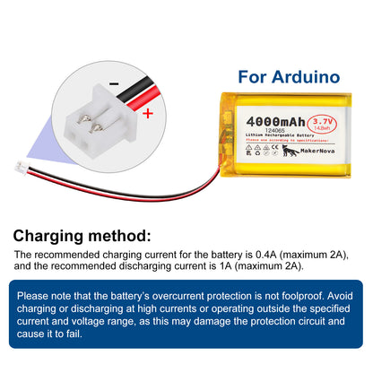 MakerNova 4000mAh LiPo Battery with JST 1.25