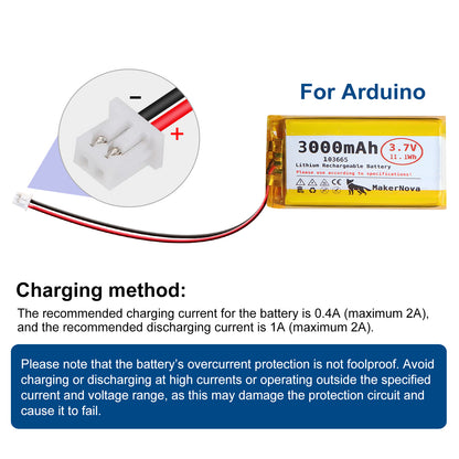 MakerNova 3000mAh LiPo Battery with JST 1.25