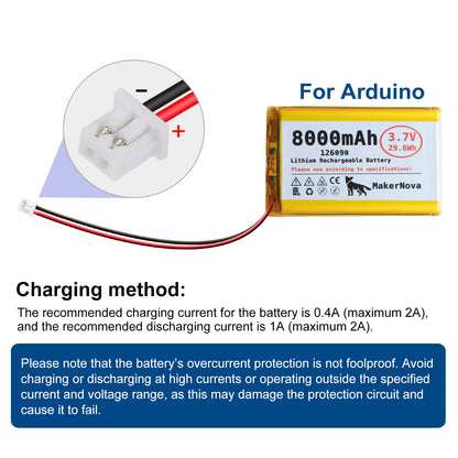 MakerNova 8000mAh LiPo Battery with JST 1.25