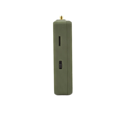 MakerNova green T-Deck Meshtastic case side profile with power siwtch 