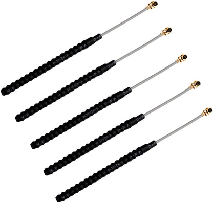 2dBi Compact Whip Antenna | U.FL Connector (5-Pack)