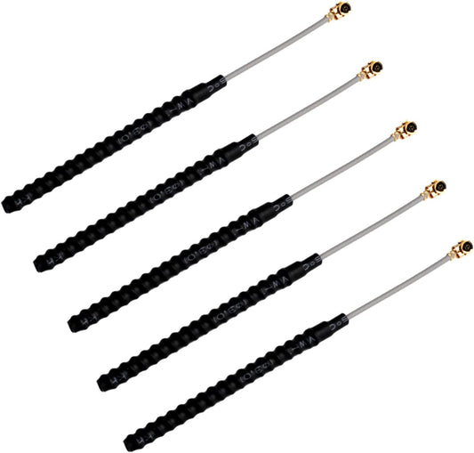 2dBi Compact Whip Antenna | U.FL Connector (5-Pack)