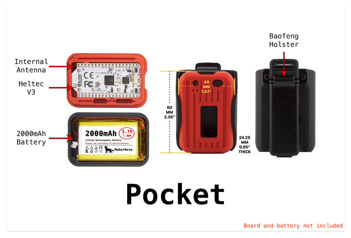 Heltec V3 Case Collection | MakerNova Pocket, Slim & Pro Enclosures