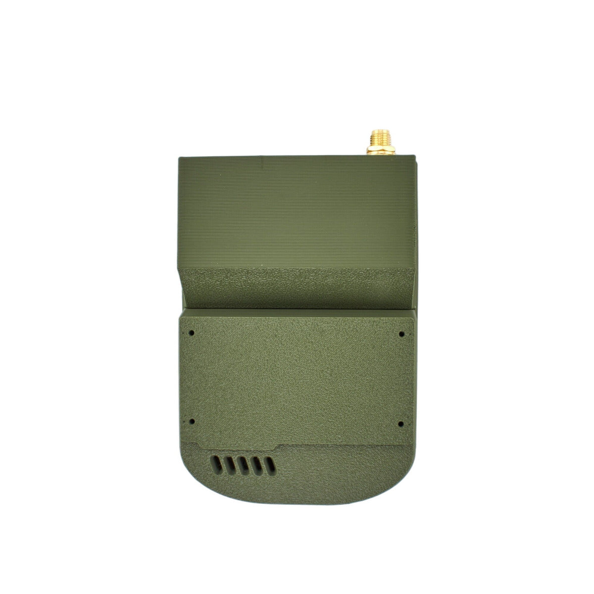 MakerNova rugged Snap Olive T-Deck Meshtastic case battery slot and SMA on top