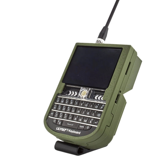 MakerNova Rugged T deck case for Meshtastic in olive green