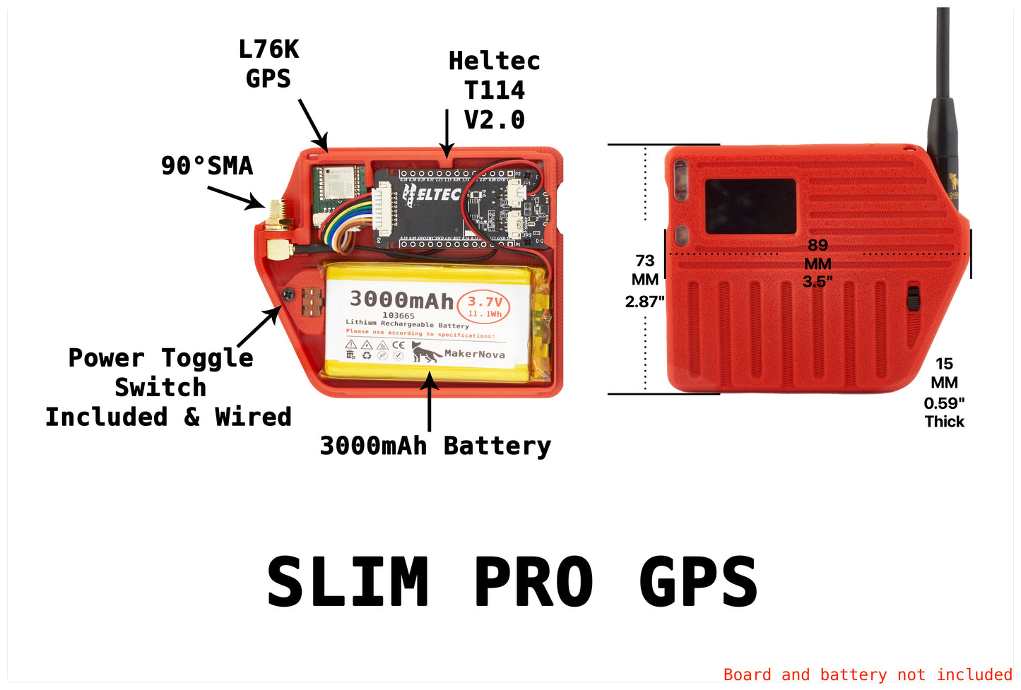 Heltec T114 V2.0 Slim Pro Case