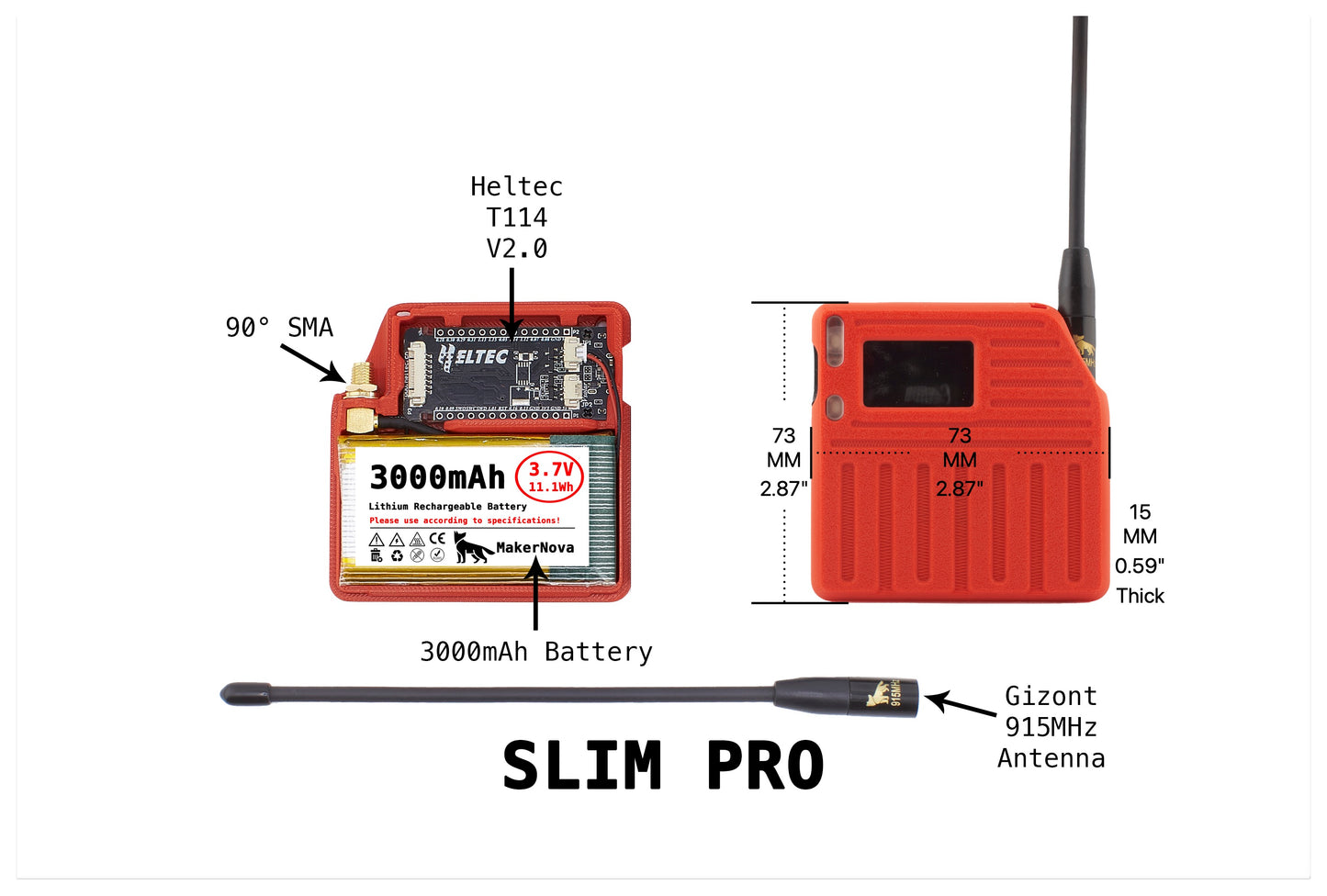 Heltec T114 V2.0 Complete Meshtastic Node