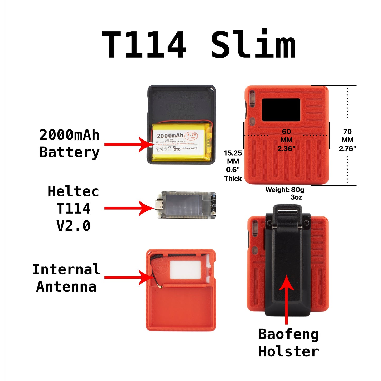 Heltec T114 V2.0 Complete Meshtastic Node