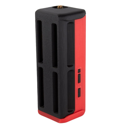 MakerNova red and black Tbeam supreme case with buttons and Molle slots on back